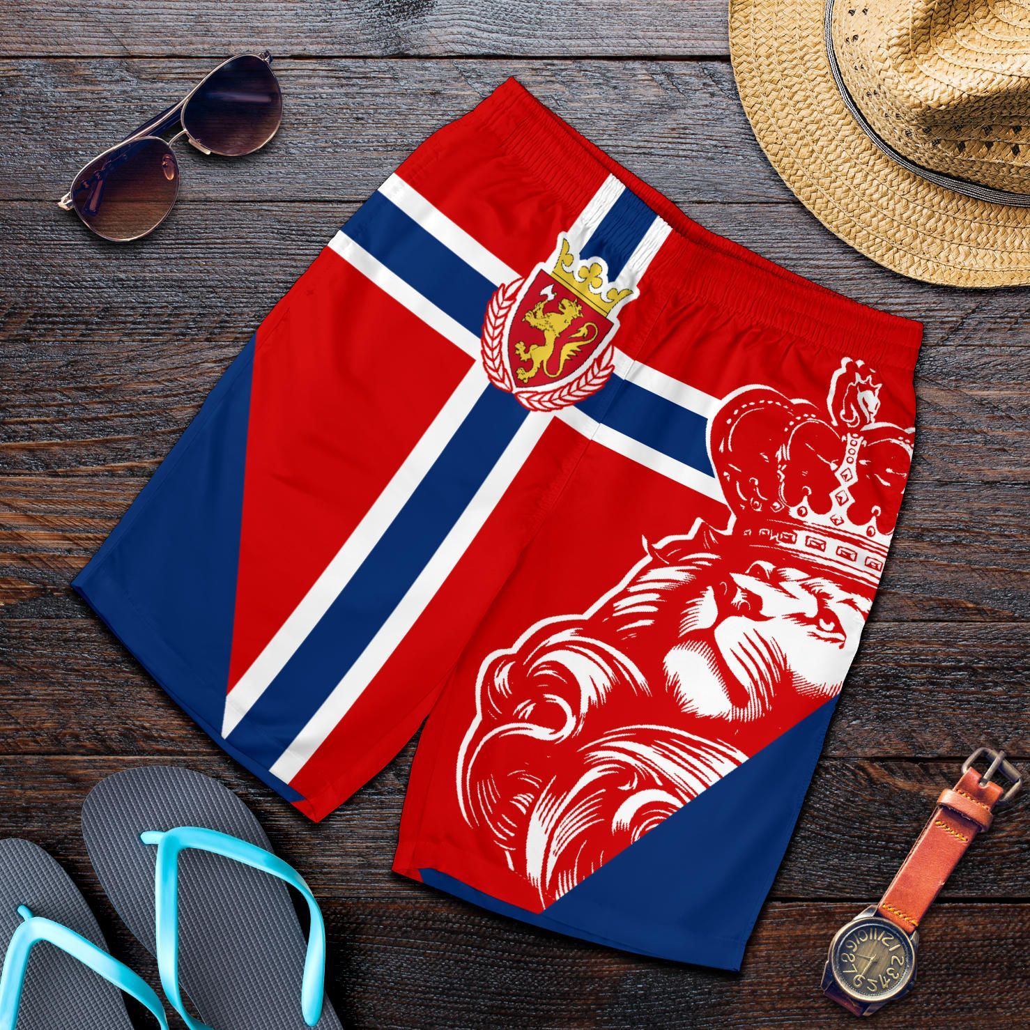 norway-lion-mens-shorts