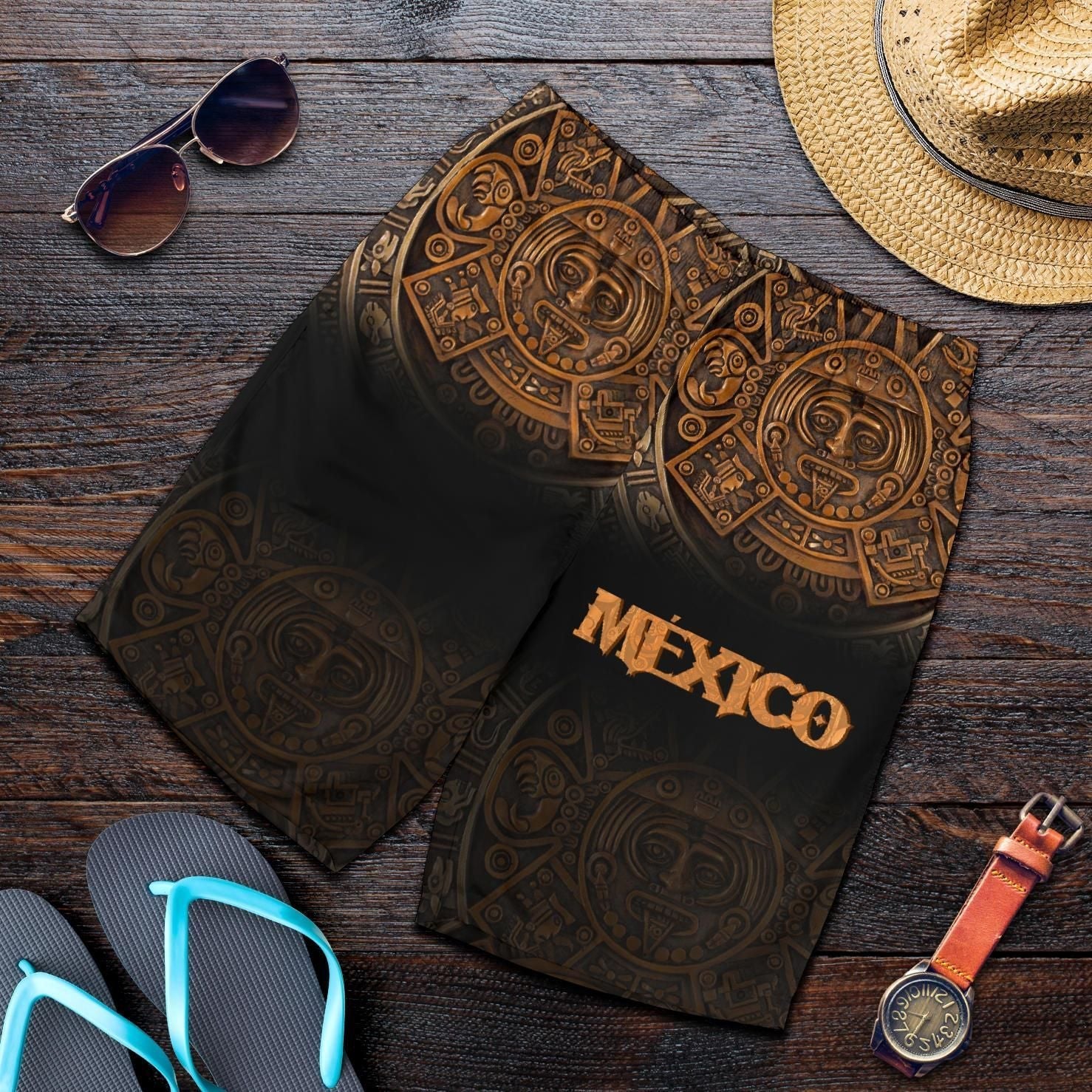 mexico-aztec-shorts-the-ancient-aztec-calendar