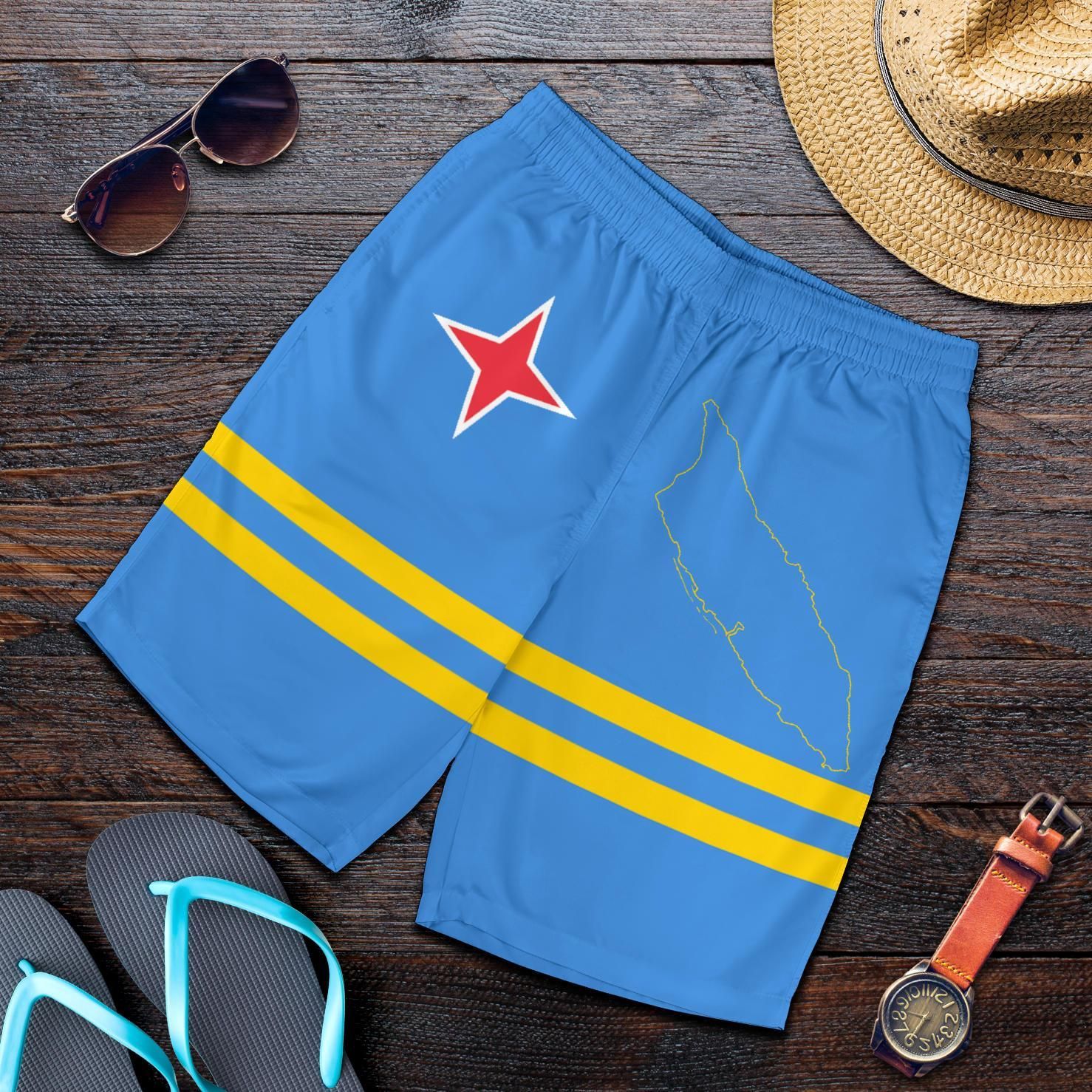 aruba-mens-shorts-flag