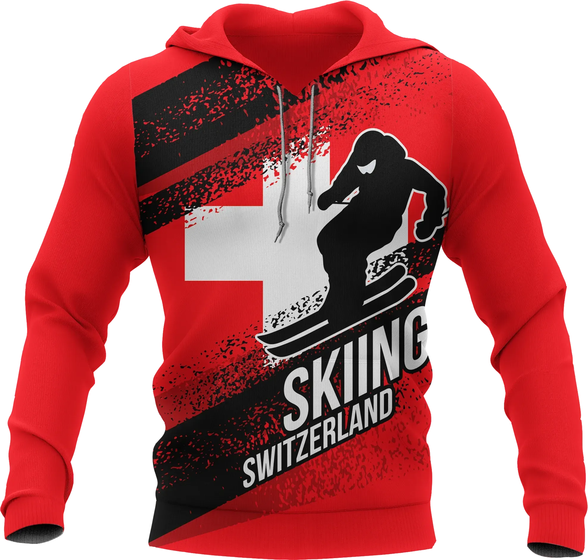 Switzerland Hoodie Switzerland Skiing RLT13 - Wonder Print Shop