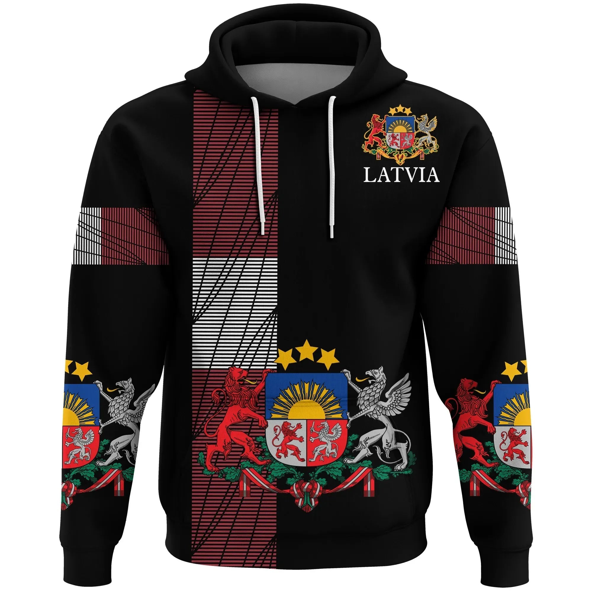 Latvia United Hoodie RLT6 - Wonder Print Shop