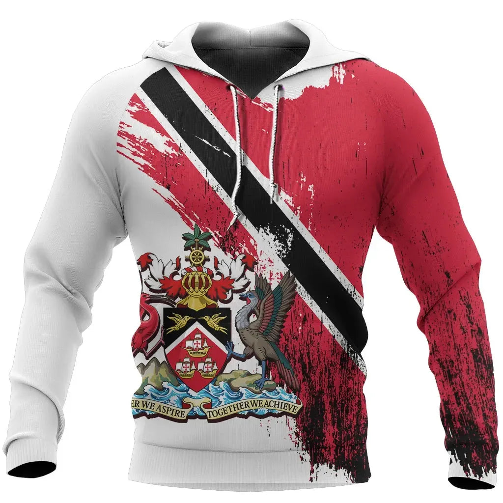 Trinidad and Tobago Hoodie Stains Style RLT6 - Wonder Print Shop