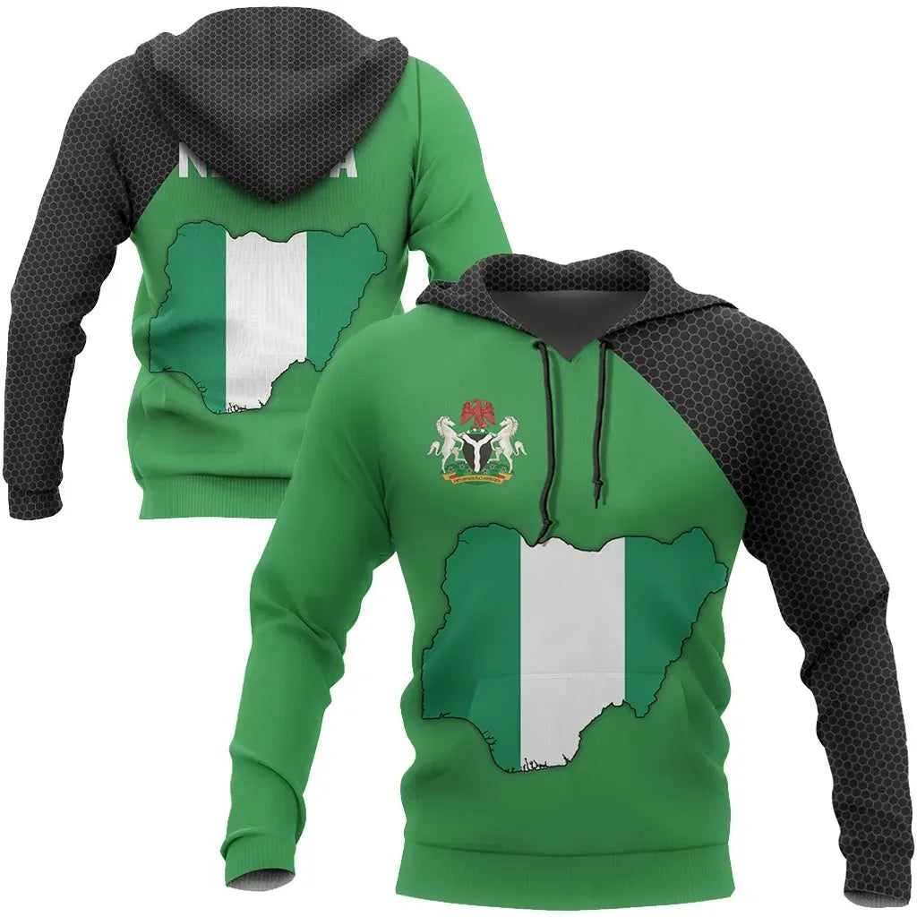 Nigeria Map Hoodie Special RLT8 - Wonder Print Shop