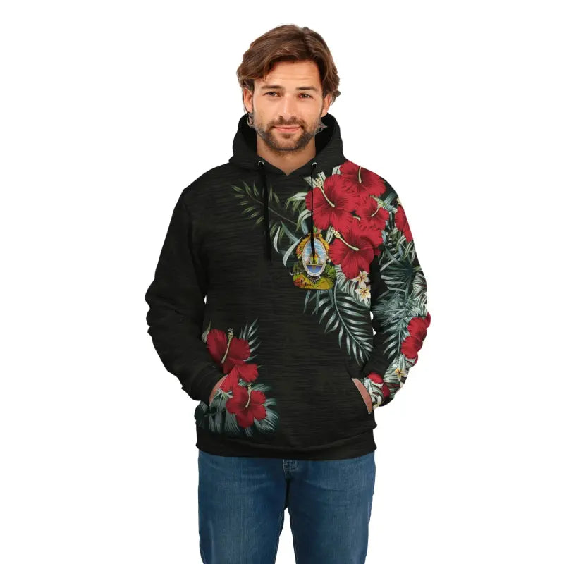 Honduras Hoodie Hibiscus RLT8 - Wonder Print Shop