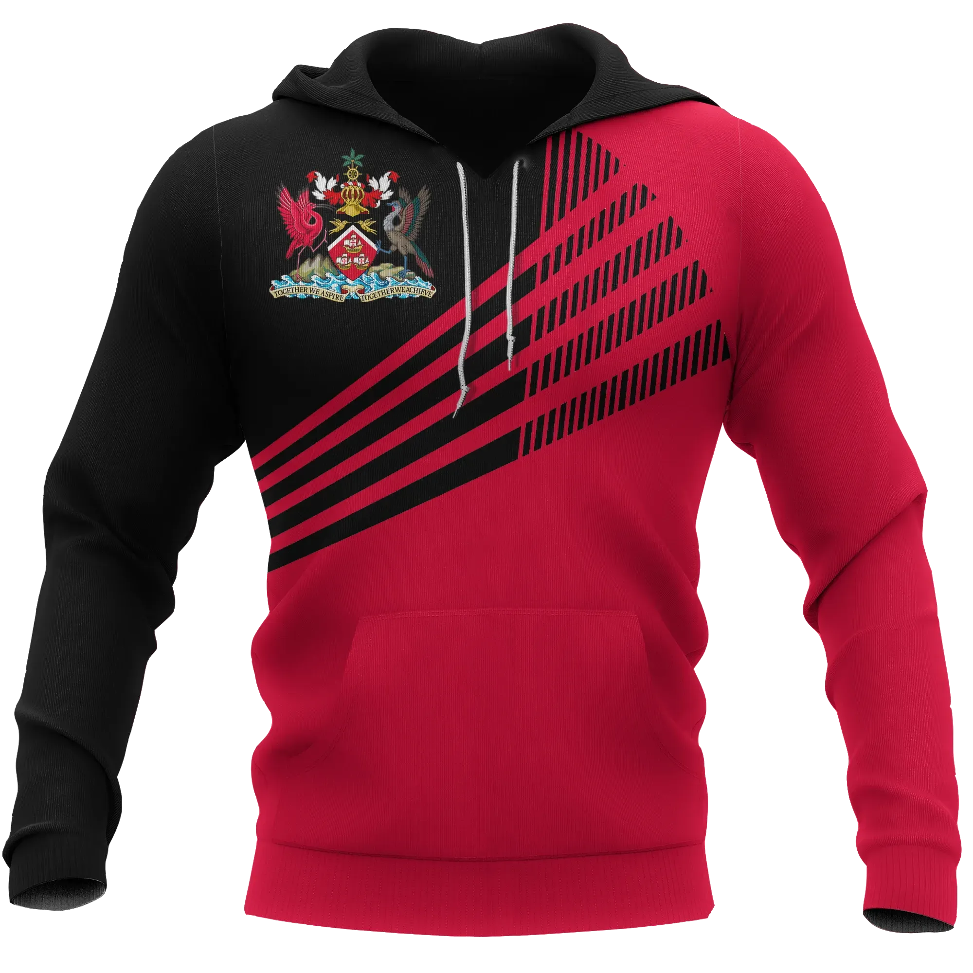 Trinidad and Tobago Hoodie Laser Style RLT6 - Wonder Print Shop