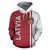 Latvia All Over Hoodie Straight Version RLT6 - Wonder Print Shop