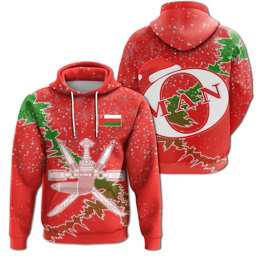 Christmas Oman Hoodie Coat Of Arms X Style RLT13 - Wonder Print Shop