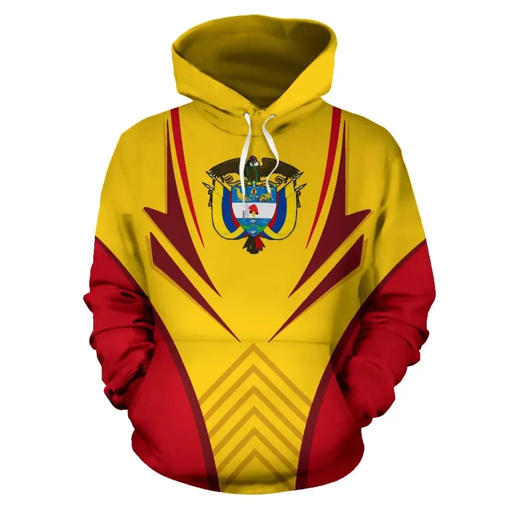 Colombia Hoodie Coat Of Arms RLT7 - Wonder Print Shop