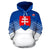 Slovakia Sport Flag Hoodie Stripes Style 01 RLT13 - Wonder Print Shop