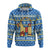 Gavle Goat Sweden Hoodie Swedish Yule Goat Blue RLT7 - Wonder Print Shop