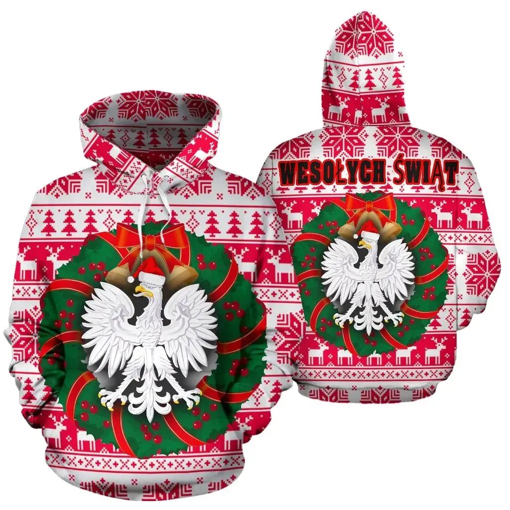 Poland Christmas Hoodie RLT7 - Wonder Print Shop