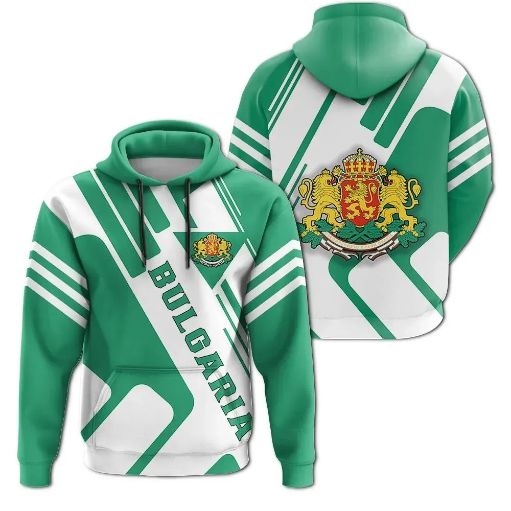 Bulgaria Hoodie Coat Of Arms Rockie RLT7 - Wonder Print Shop