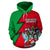 Saint Kitts and Nevis All Over Hoodie Flash Style RLT6 - Wonder Print Shop