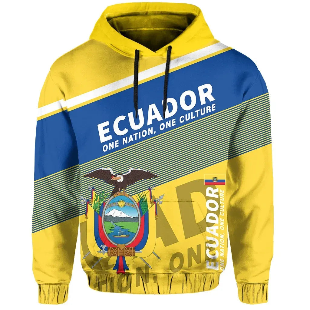 Ecuador Hoodie Flag Motto Limited Style RLT12 - Wonder Print Shop