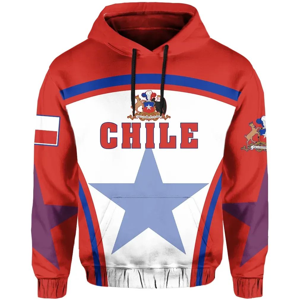 Chile Hoodie Sport Style RLT7 - Wonder Print Shop