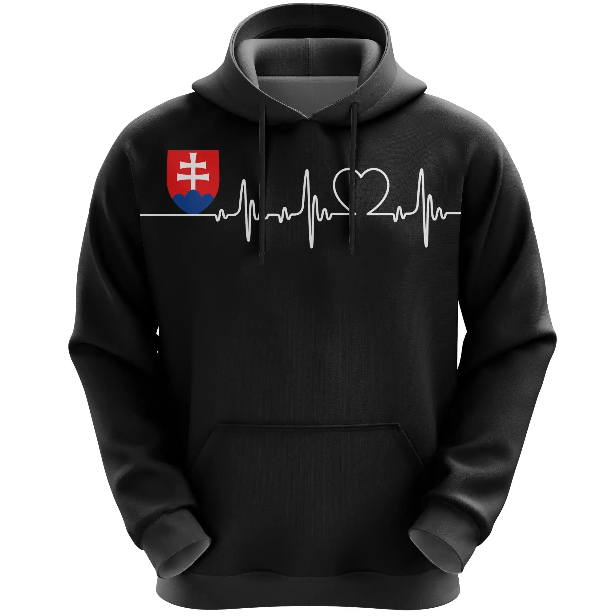 Slovakia Hoodie Heartbeat Womens/Mens RLT13 - Wonder Print Shop