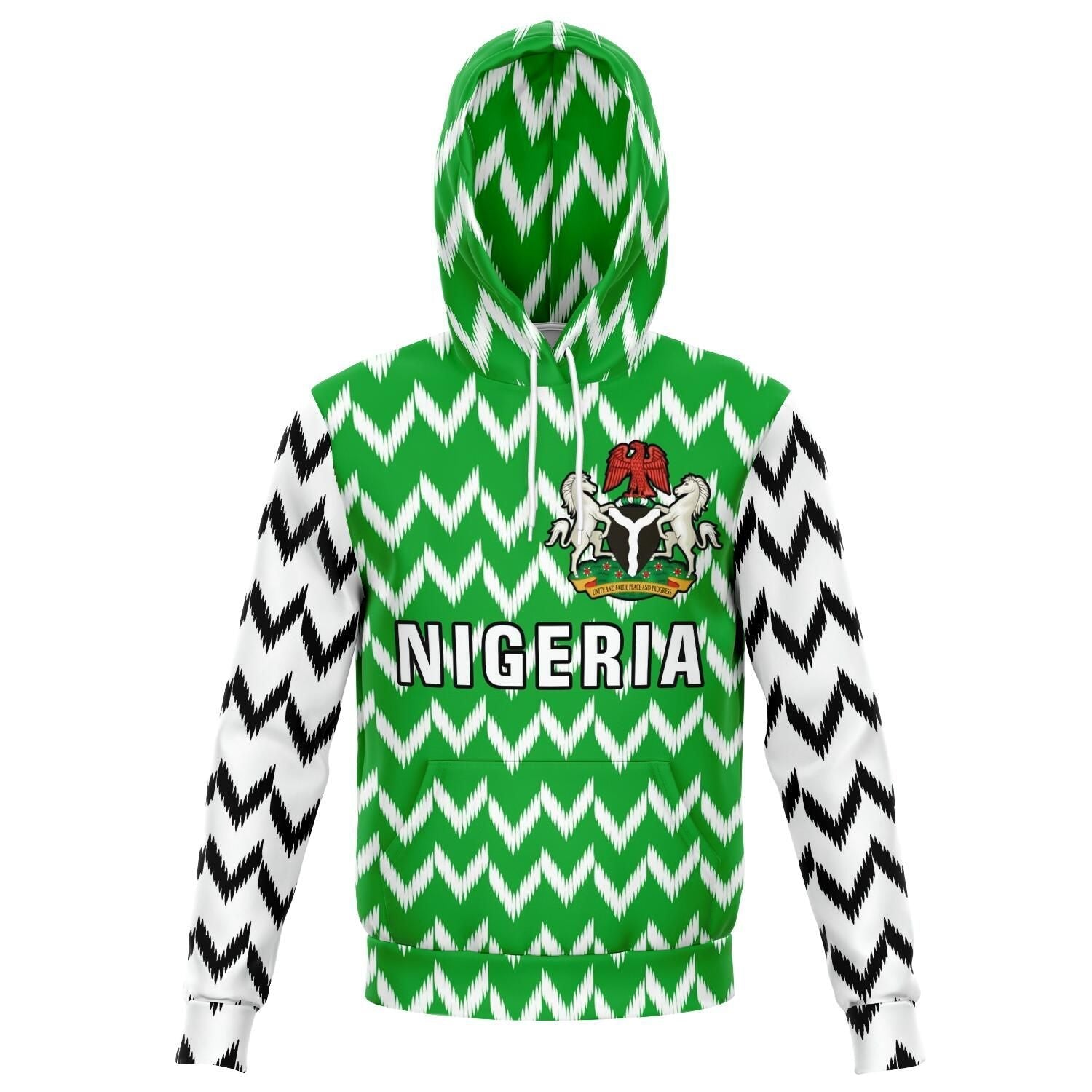 Nigeria Hoodie Nigeria Sports Style RLT8 - Wonder Print Shop