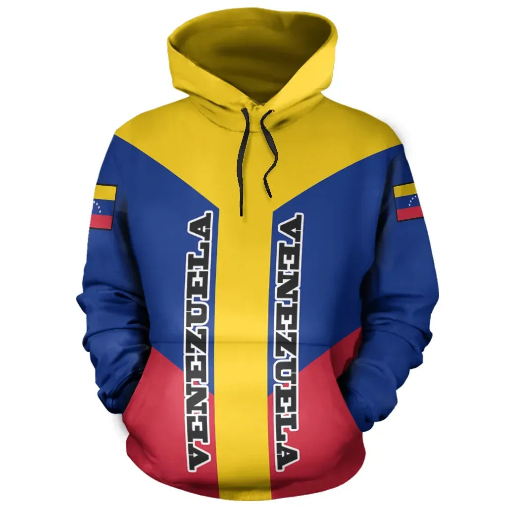 Venezuela Rising Pullover Hoodie RLT7 - Wonder Print Shop