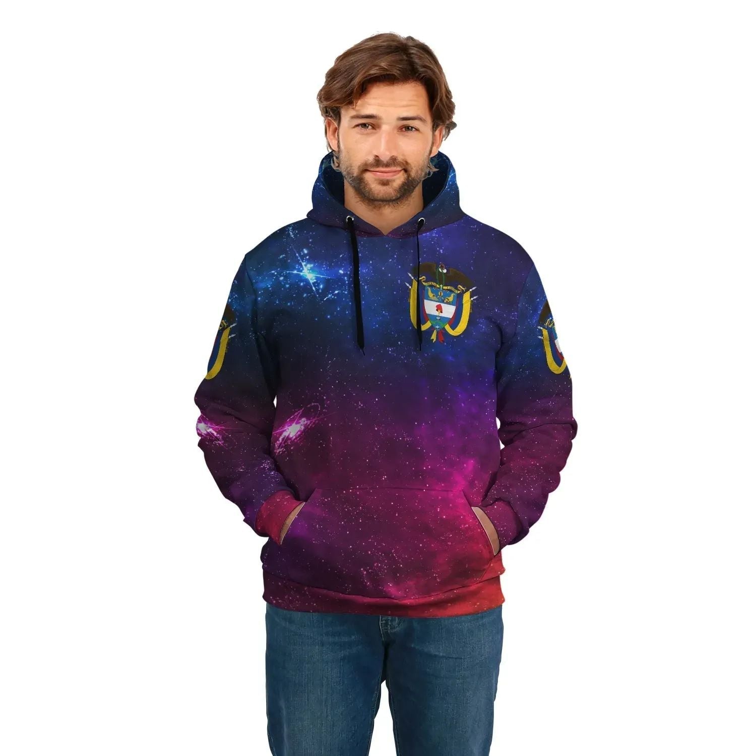 Colombia Hoodie Galaxy RLT7 - Wonder Print Shop