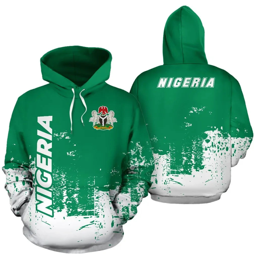 Nigeria All Over Hoodie Smudge Style10 RLT8 - Wonder Print Shop