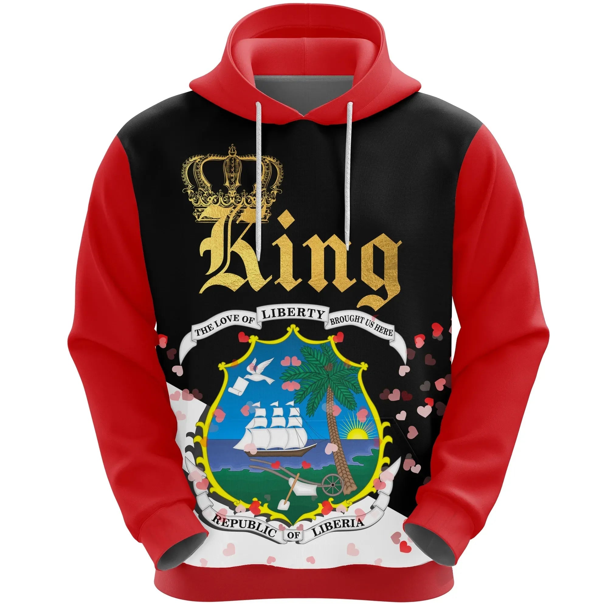 Liberia King (Valentine Hoodie) RLT6 - Wonder Print Shop