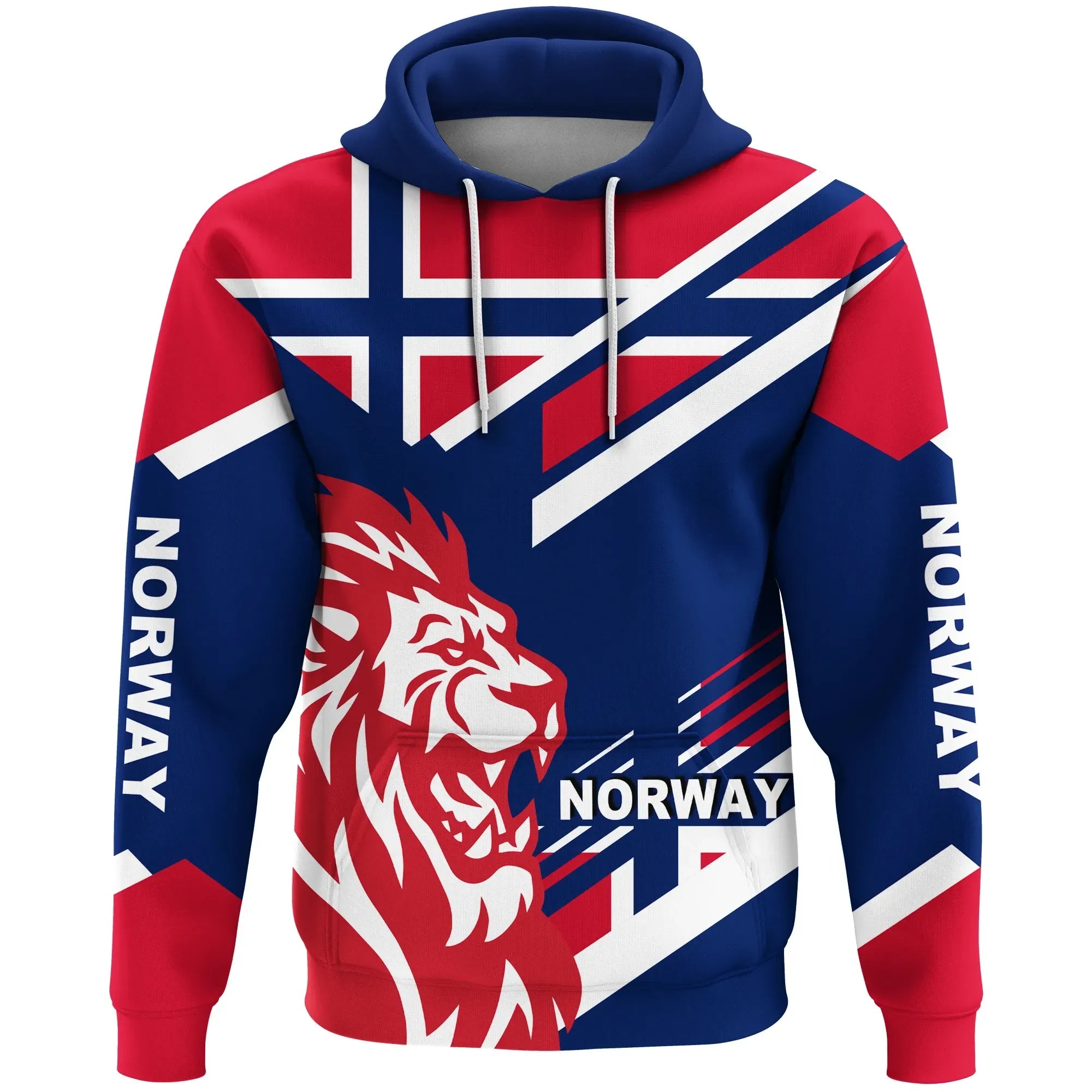 African Hoodie Norway Lion Flag Special Edition RLT7 - Wonder Print Shop