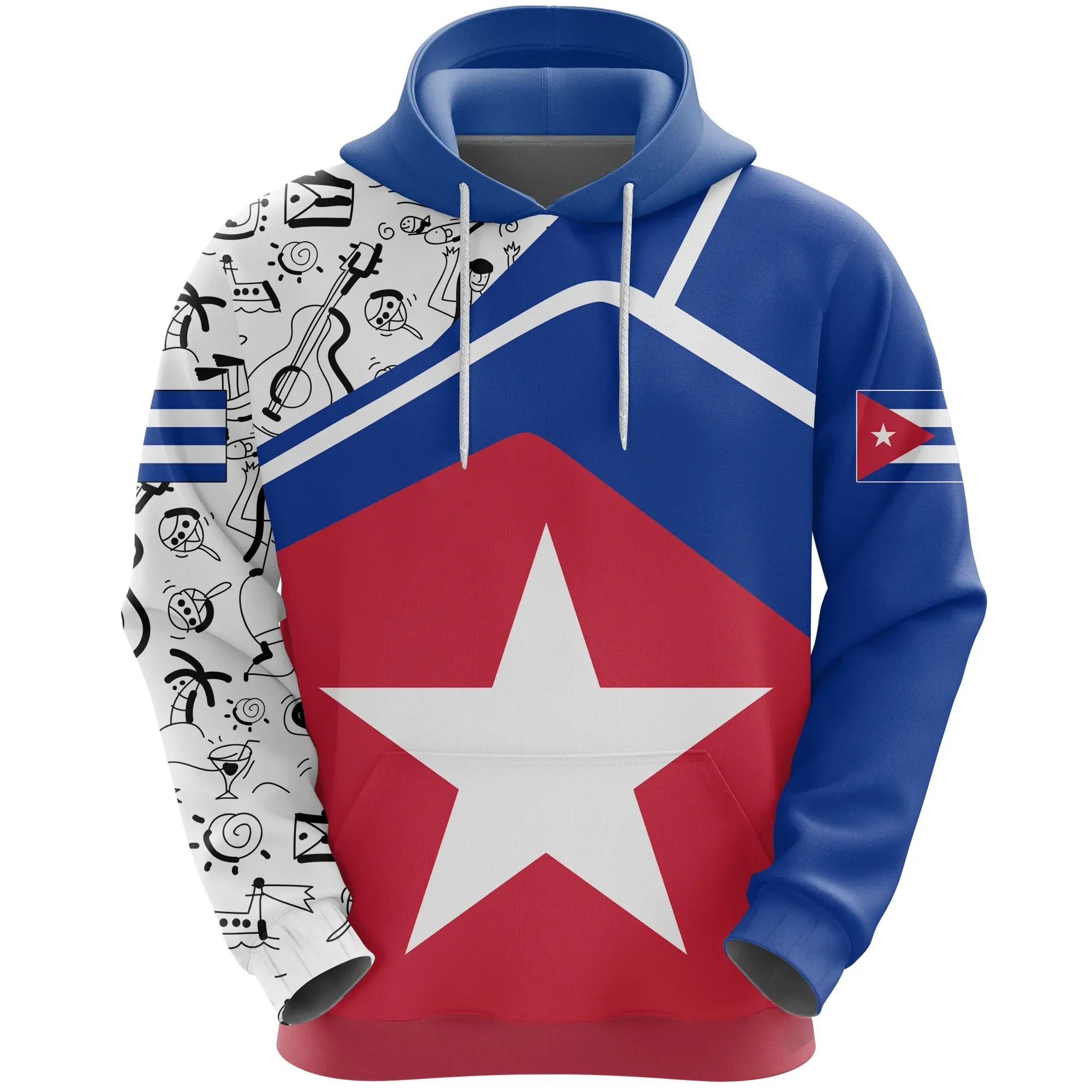 Cuba Hoodie Havana RLT13 - Wonder Print Shop