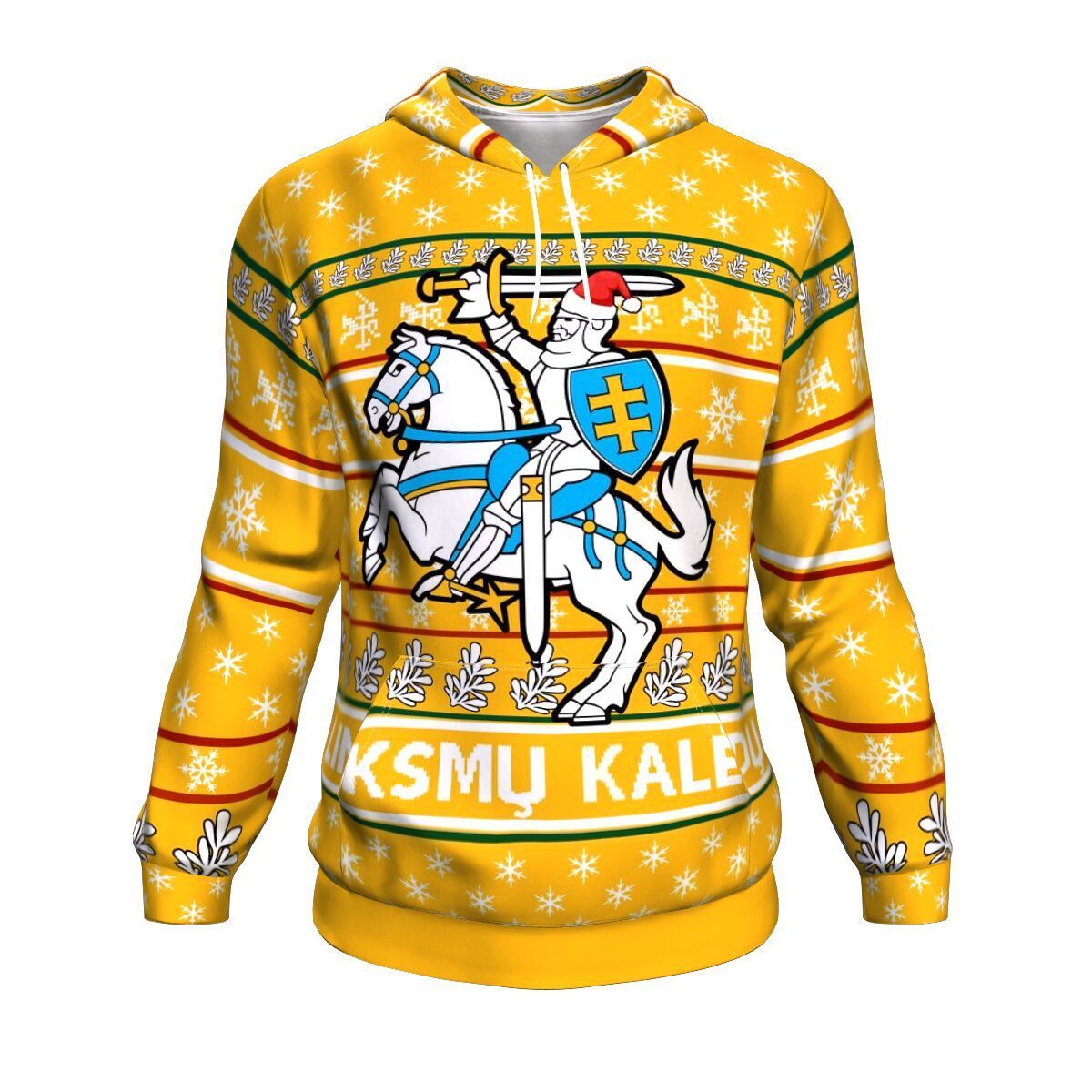 lithuania-christmas-hoodie-yellow