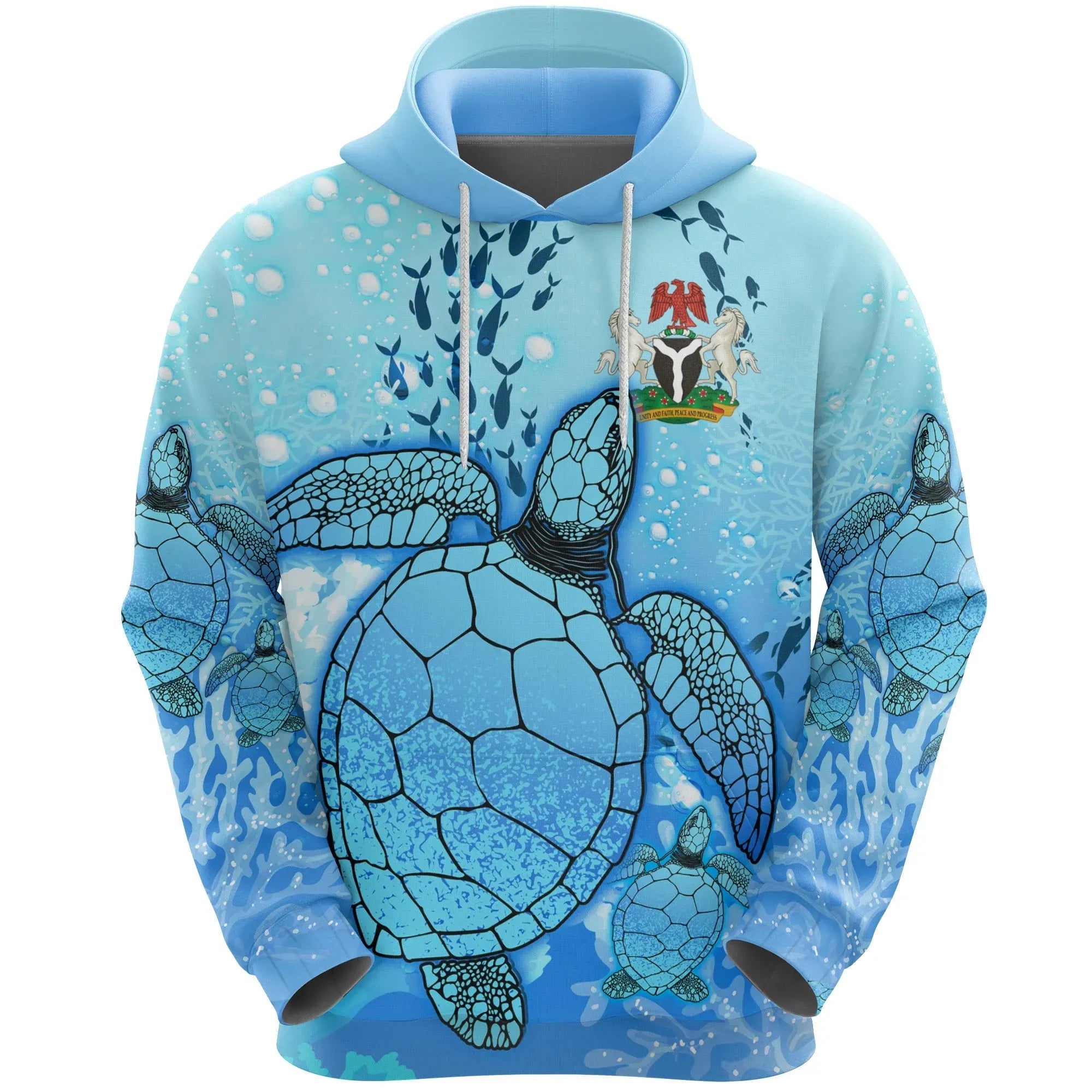 Nigeria Hoodie Ocean Life Womens/Mens RLT8 - Wonder Print Shop