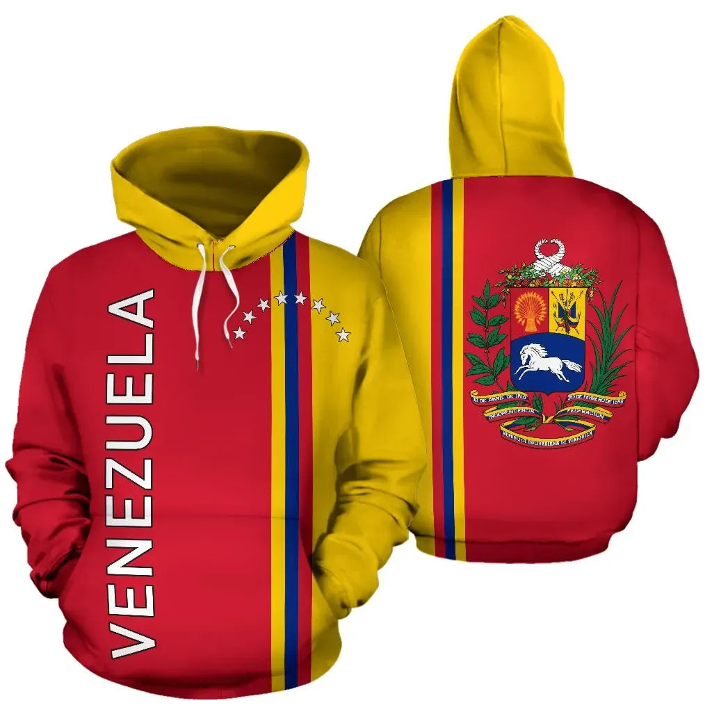 Venezuela All Over Hoodie Straight Version RLT7 - Wonder Print Shop