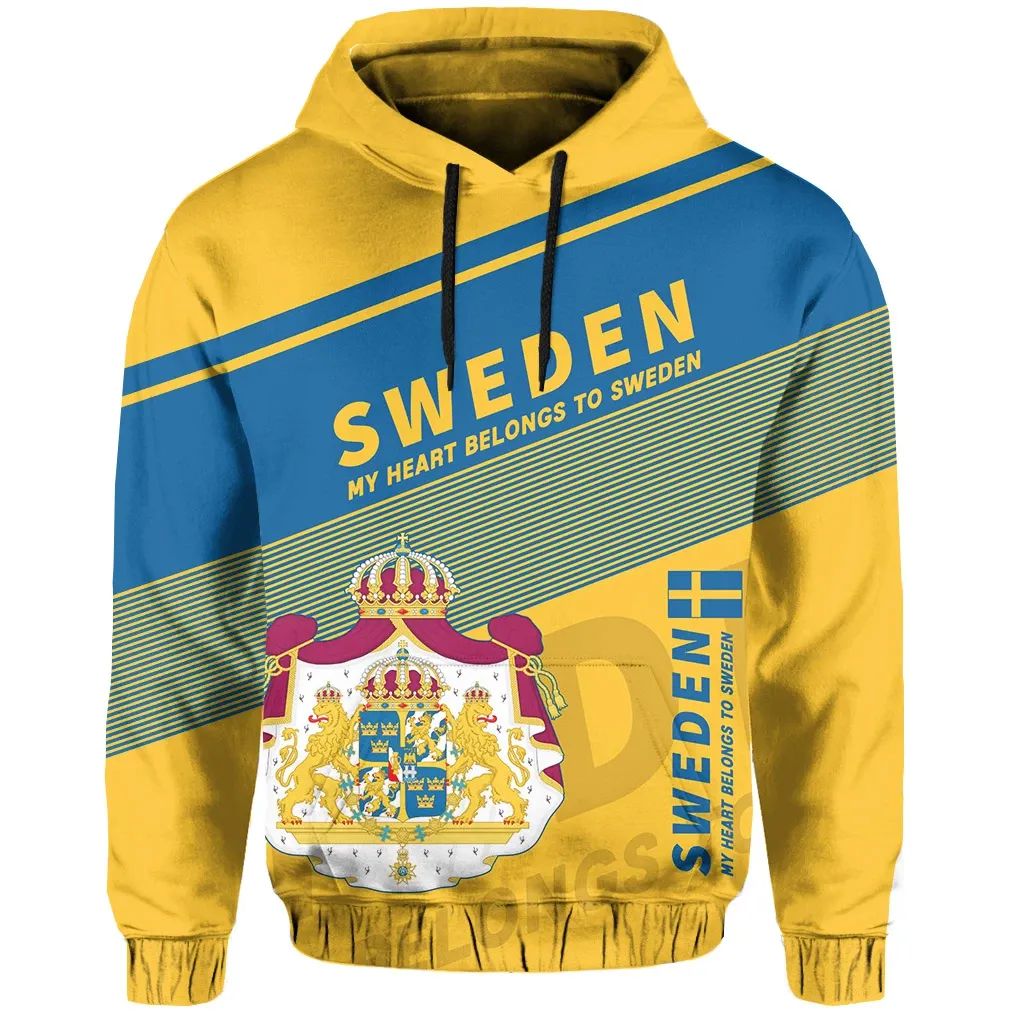 Sweden Flag Motto Hoodie Limited Style RLT7 - Wonder Print Shop