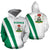 Nigeria Flag Hoodie White RLT8 - Wonder Print Shop