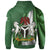 Nigeria Hoodie Nigerian Waving Flag With Coat Of Arms RLT8 - Wonder Print Shop