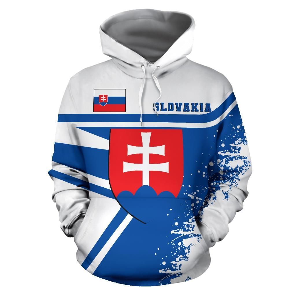 Slovakia Hoodie Painting Style RLT13 - Wonder Print Shop