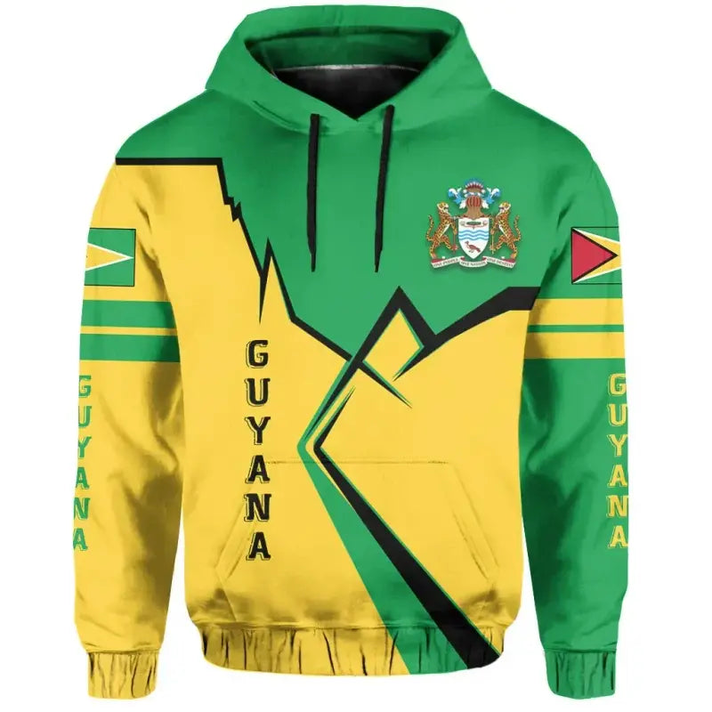 Guyana Pullover Hoodie Lightning RLT8 - Wonder Print Shop