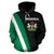 Nigeria Flag Hoodie Black RLT8 - Wonder Print Shop