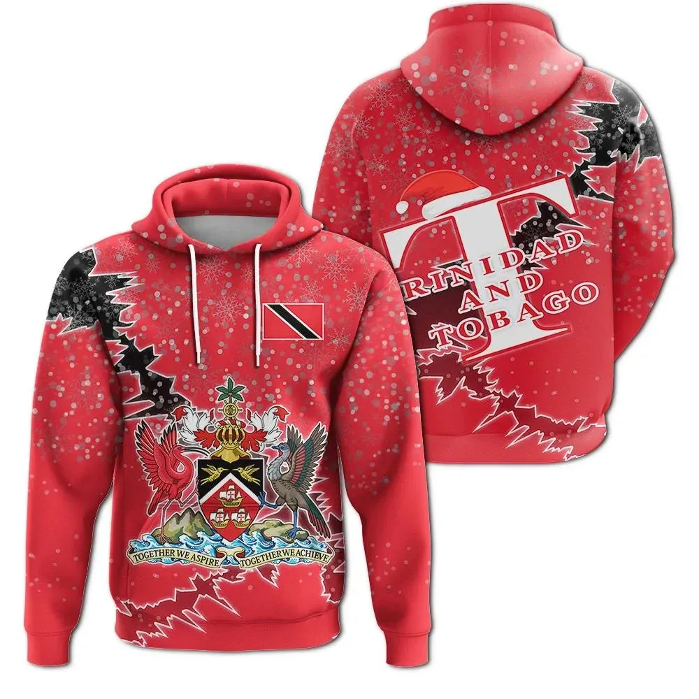 Trinidad and Tobago Christmas Hoodie Coat Of Arms X Style8 RLT6 - Wonder Print Shop