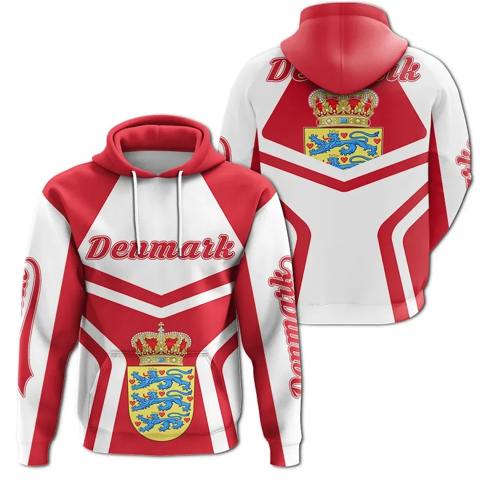 Denmark Hoodie Coat Of Arms My Style RLT13 - Wonder Print Shop