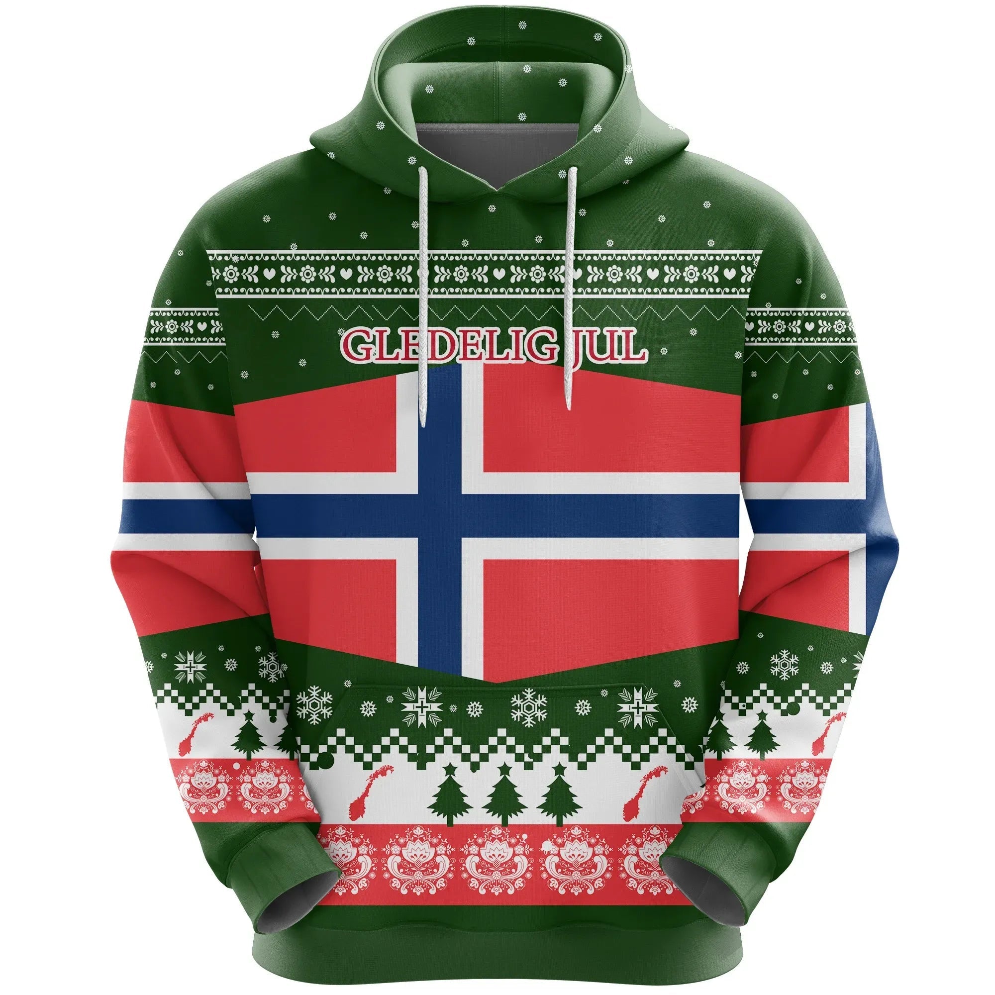 Norway Christmas Hoodie RLT7 - Wonder Print Shop