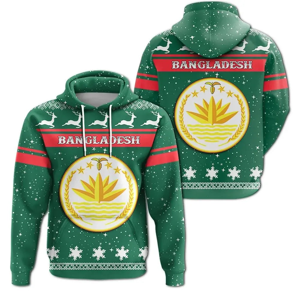 Christmas bangladesh Hoodie Coat Of Arms RLT6 - Wonder Print Shop