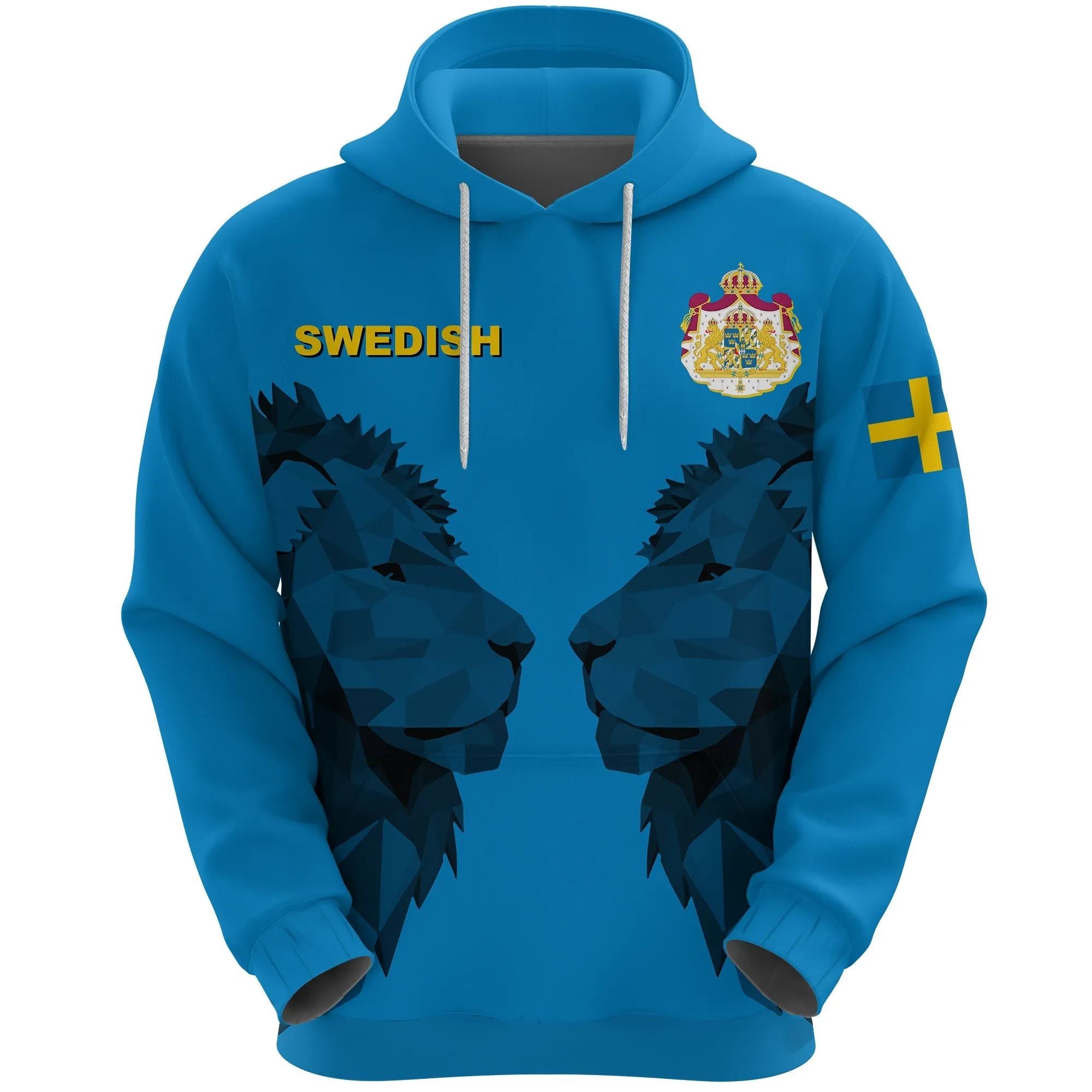 Sweden Hoodie Double Lion RLT7 - Wonder Print Shop