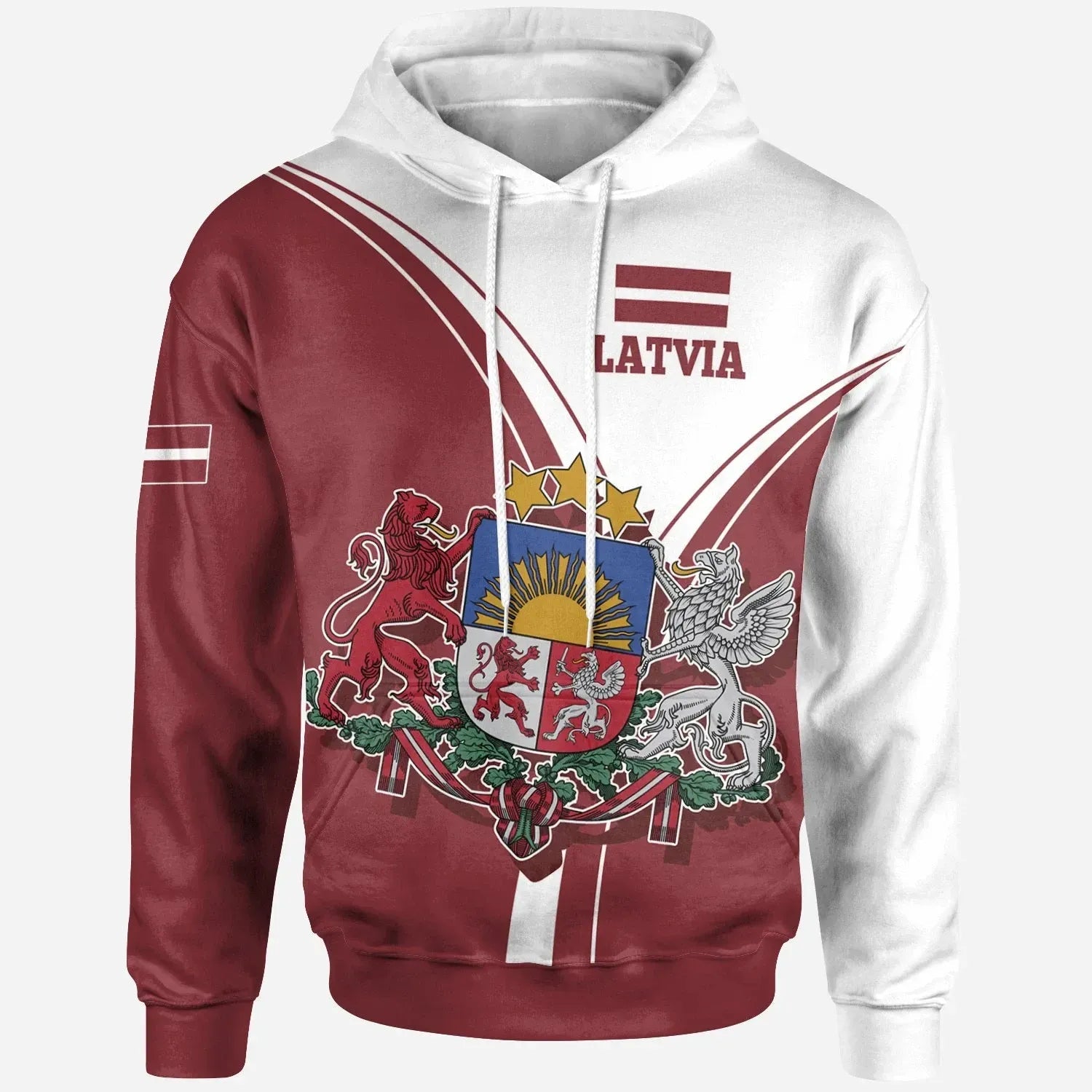 Latvia Hoodie Latvian Pride RLT6 - Wonder Print Shop