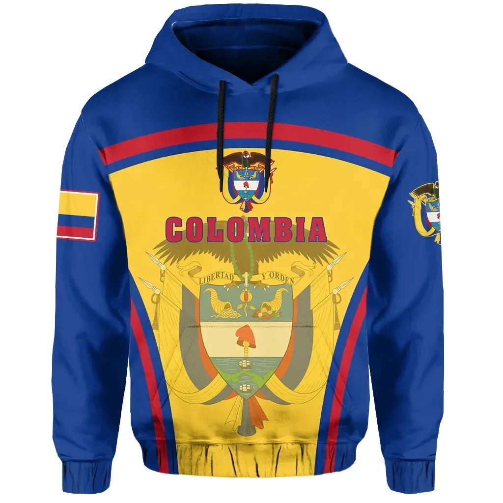 Colombia Hoodie Sport Style RLT7 - Wonder Print Shop