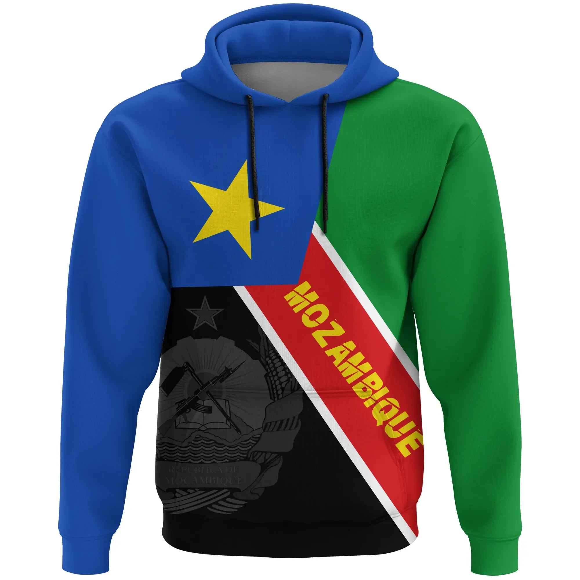 Mozambique Hoodie Flag Mozambique Independence Day RLT7 - Wonder Print Shop