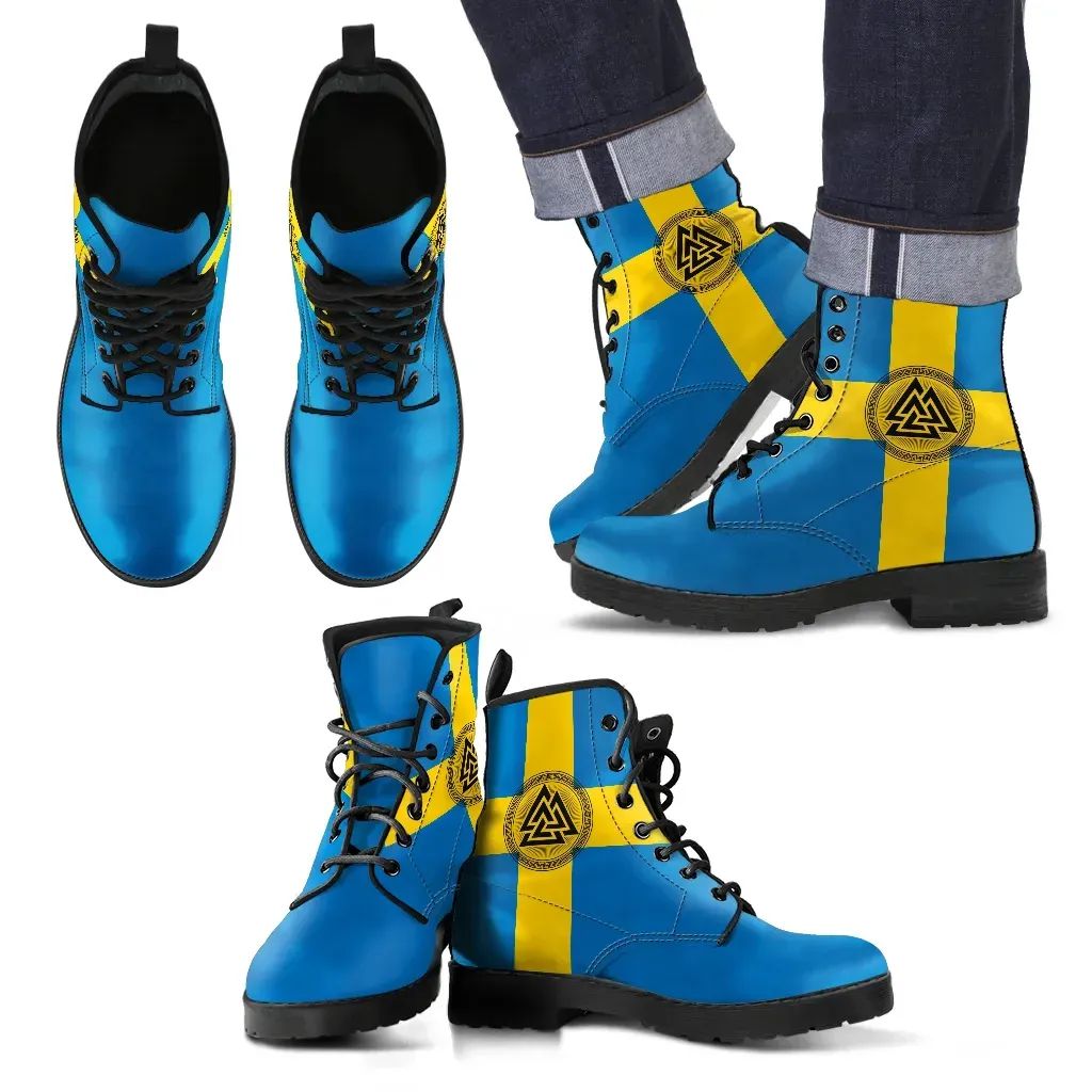 sweden-boots-leather-flag-valknut-viking