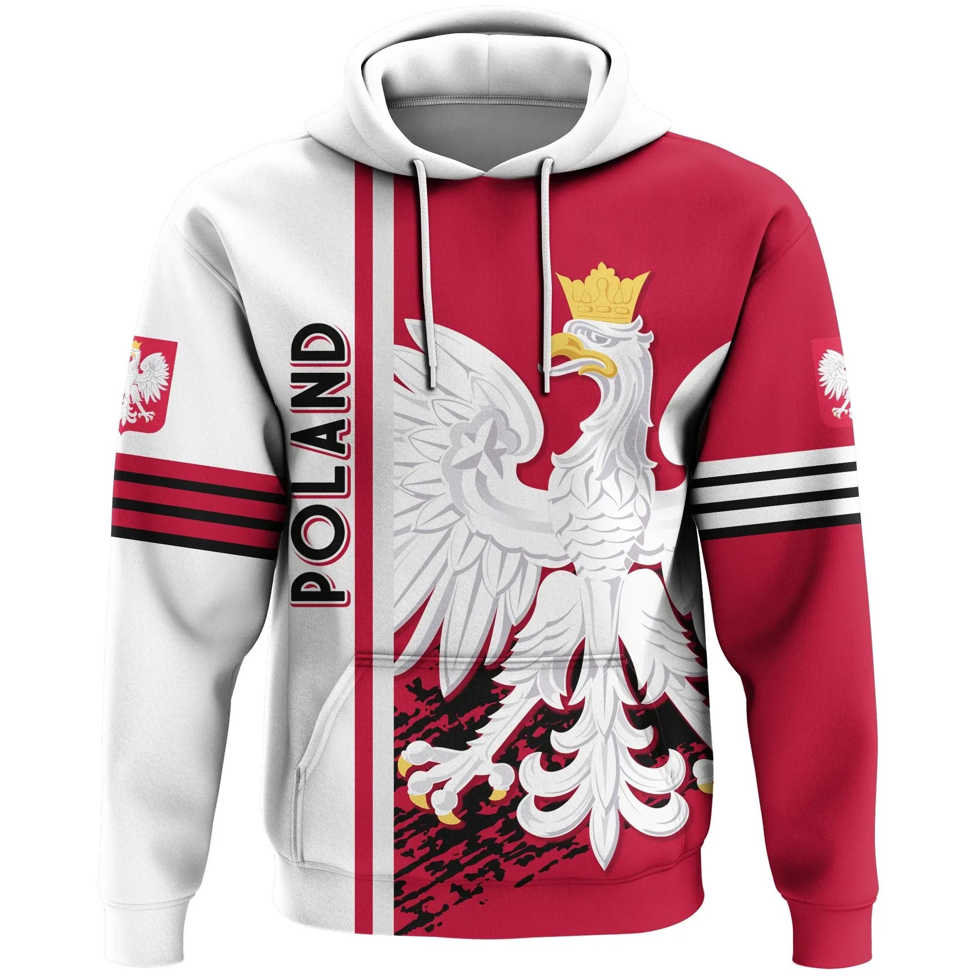 Poland Pullover Hoodie Quarter Style RLT7 - Wonder Print Shop