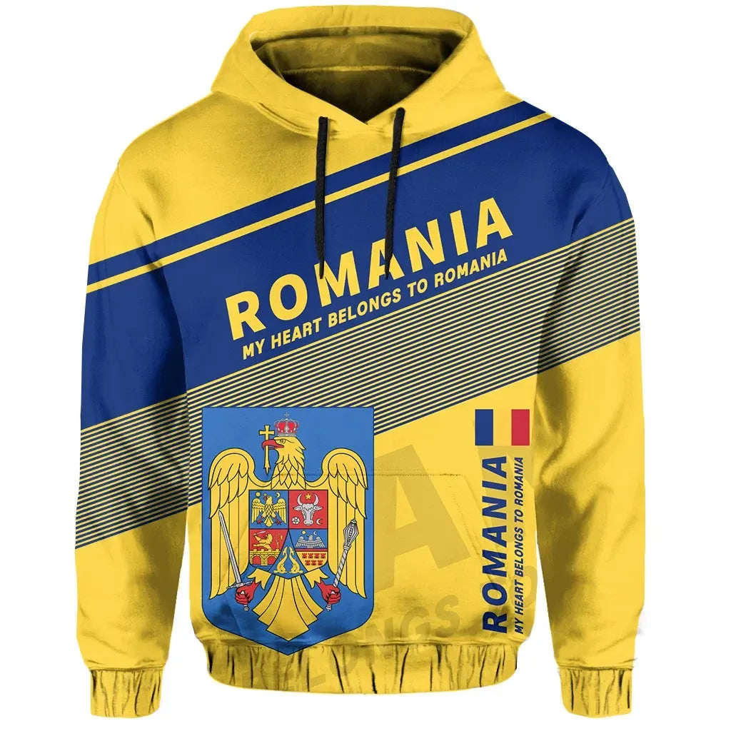 Romania Flag Motto Hoodie Limited Style RLT13 - Wonder Print Shop