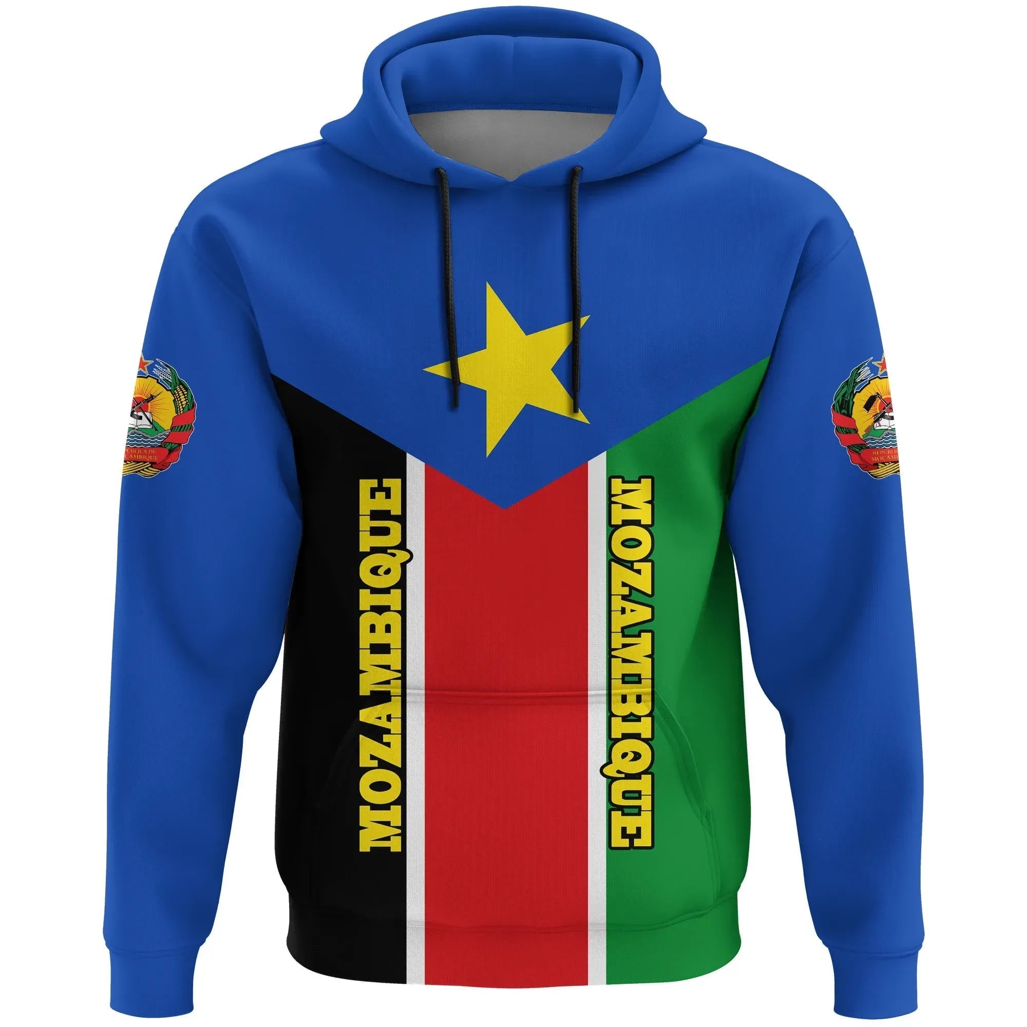 Mozambique Hoodie Rising Flag Mozambique Independence Day RLT7 - Wonder Print Shop