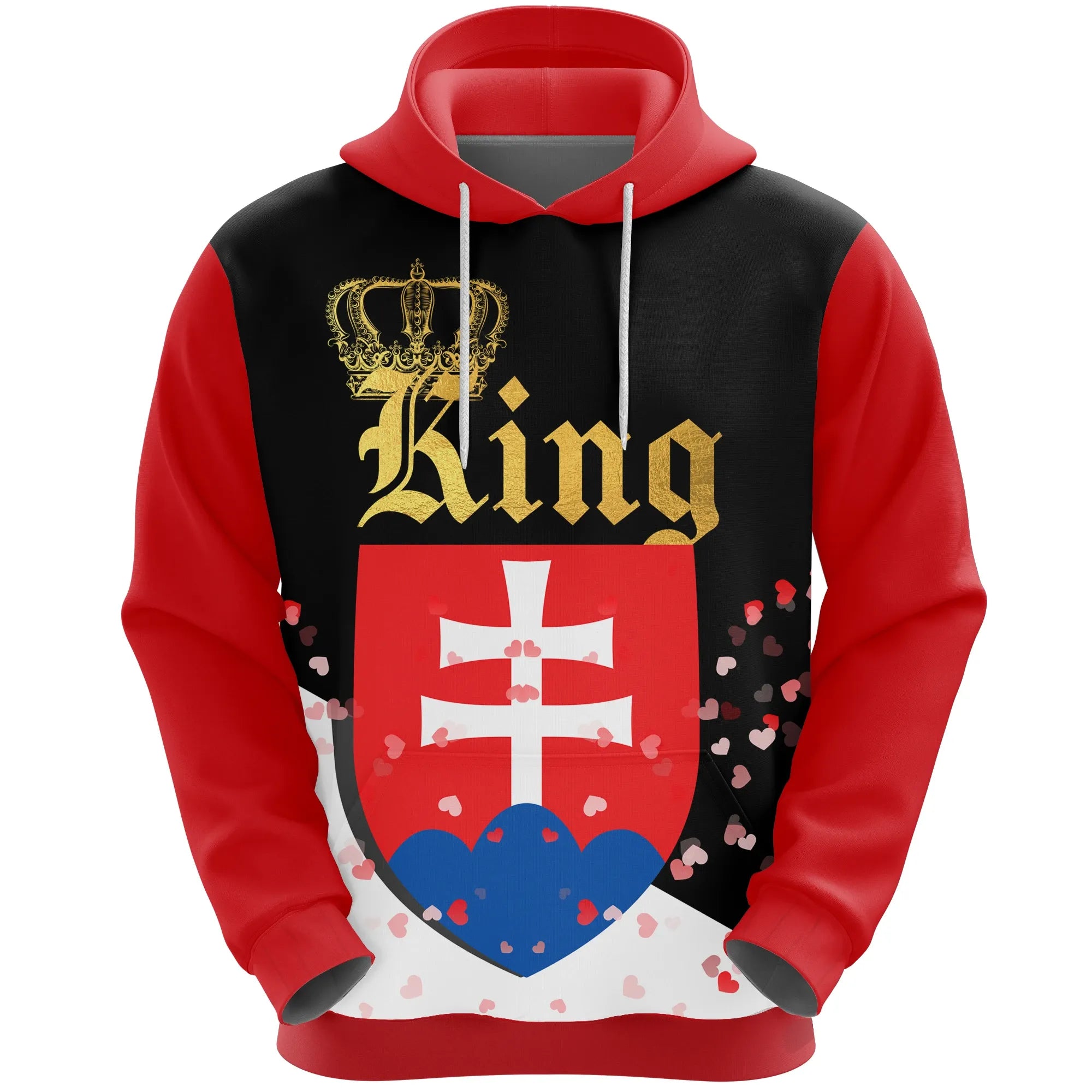 Slovakia King Valentine Hoodie RLT13 - Wonder Print Shop