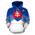 Slovakia Sport Flag Hoodie Stripes Style 02 RLT13 - Wonder Print Shop